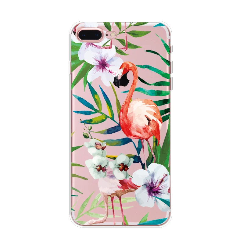 MISSCASE Телефон чехол для iphone 6 6s 7 8 плюс мода Фламинго ясно ТПУ Мягкая силиконовая