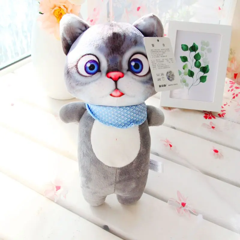 Нежная имитация кошечка милые плюшевые куклы маленькая кукла Китти детский