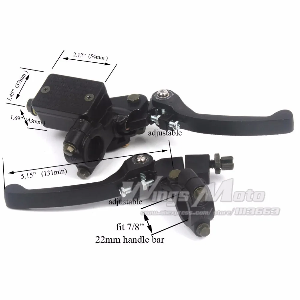 XR50 CRF50 складной Рычаги сцепления для мотоциклов Окунь и тормозной цилиндр