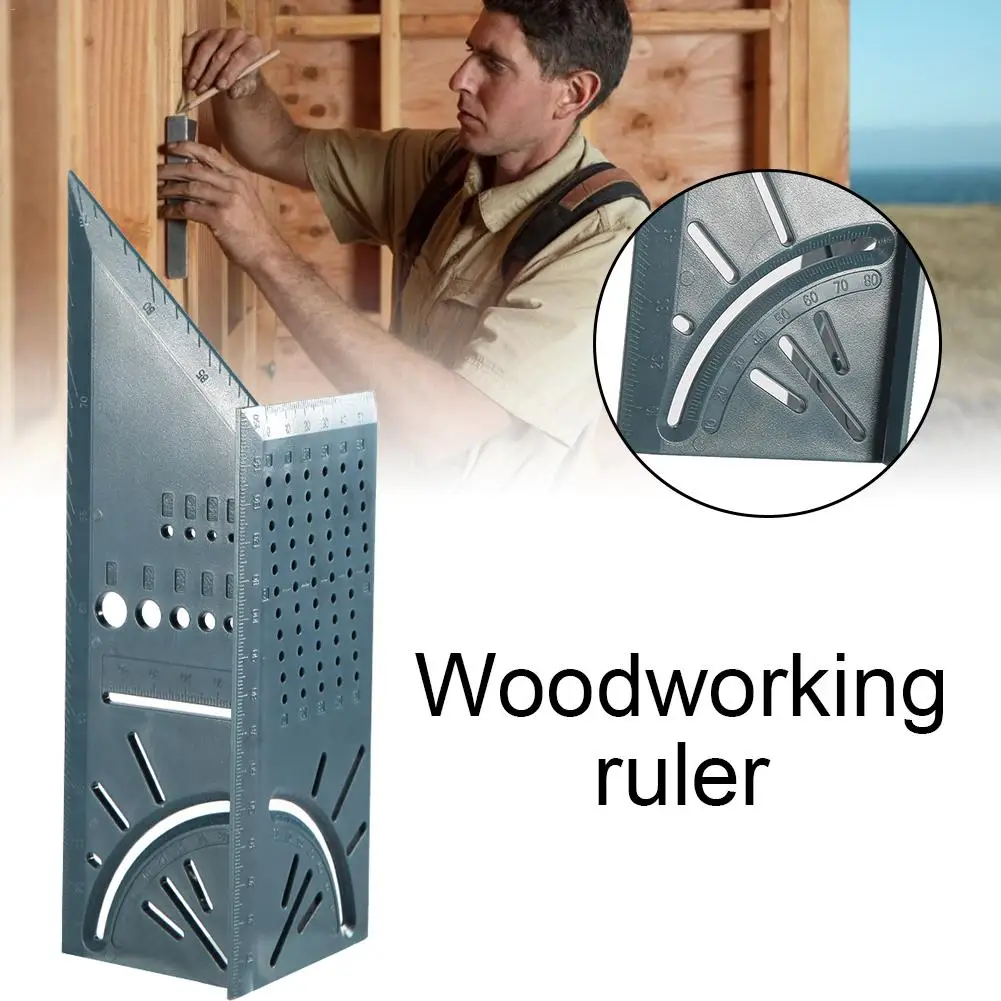Новинка 2019 пластиковая деревообрабатывающая 3D угловая линейка Woodcraft Scriber T type