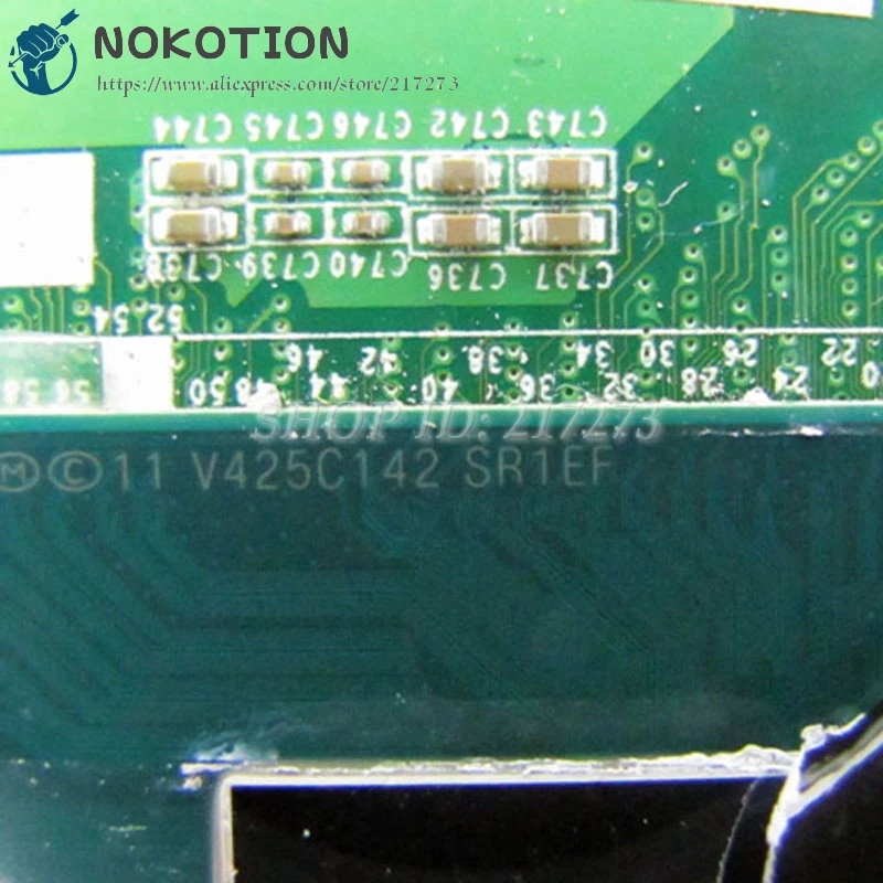 Материнская плата NOKOTION для ПК HP Pavilion 15-P основная SR1EF I5-4210U процессор DDR3L 766469-501