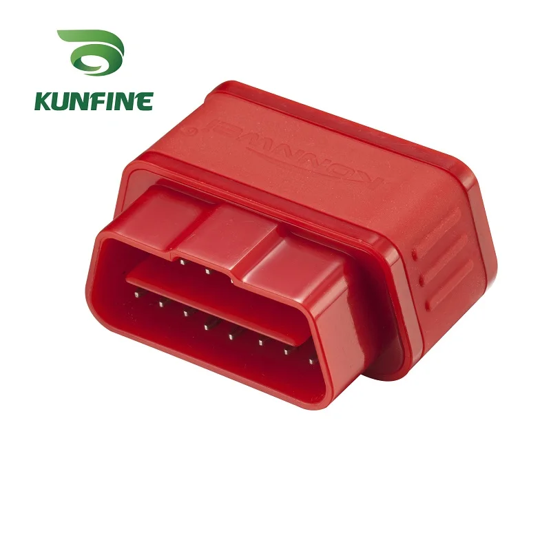 red KUNFINE KW903 Bluetooth 3,0 OBD2 сканер считыватель кодов стирание ошибок OBD 2 ELM 327 ELM327 для Android авто автомобильный инструмент - Цвет: red