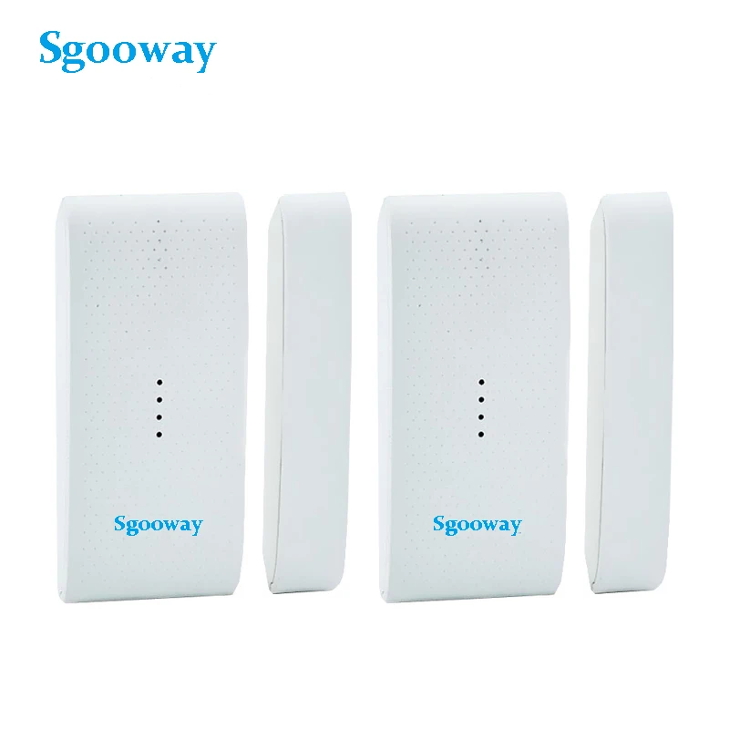 B 2PCS Sgooway сигнализация беспроводной магнитный контактный дверной датчик окна магнитный контактный дверной детектор 433 МГц для системы сигнализации - Цвет: B 2PCS