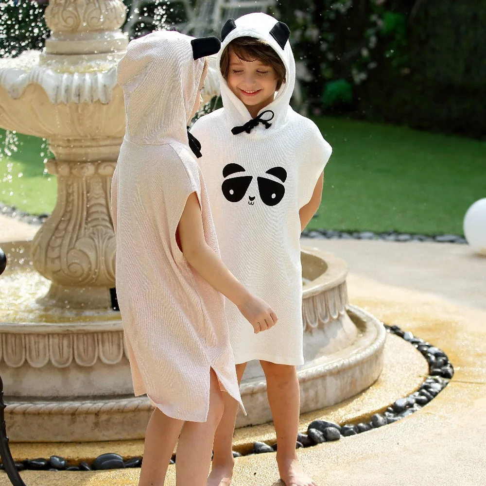 Детская пляжная рубашка с капюшоном и принтом панды на Возраст 3 10 лет|swim shirt uv|shirt