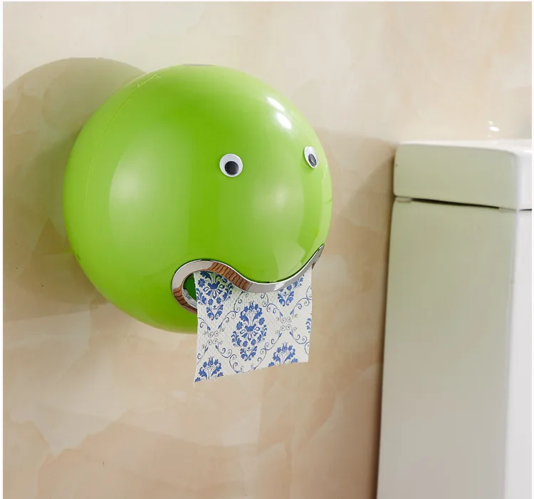 green Креативная коробка на присоске для туалетной коробки, полотенце, коробка из розового золота, держатель для туалетной бумаги, полка для туалетной бумаги, бумажное полотенце - Цвет: green