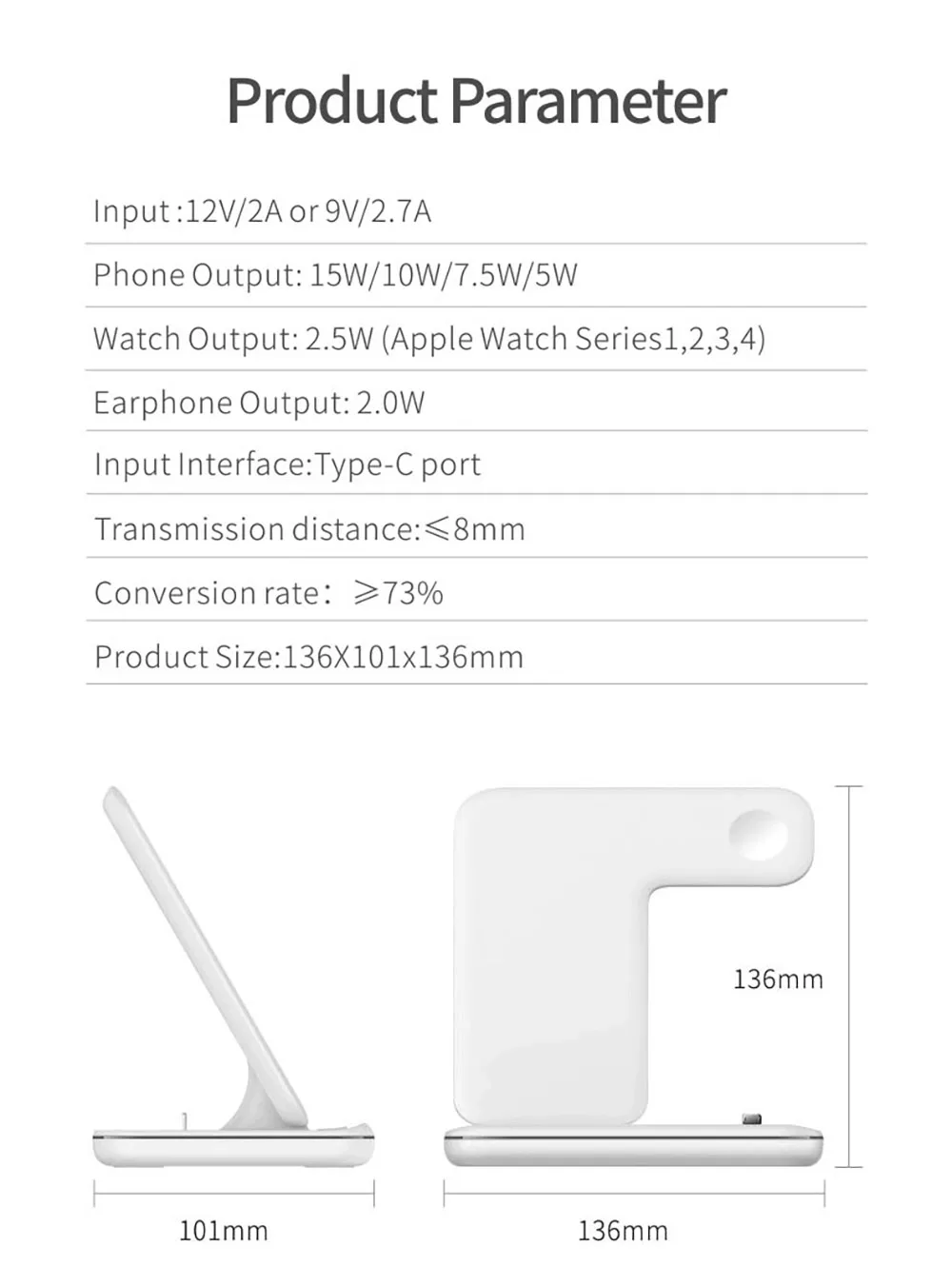 15 Вт Qi Беспроводная зарядная подставка для Iphone 11 Pro X XS MAX XR 8 Plus быстрая зарядная док-станция для Apple Watch 4 3 2 1 Airpods