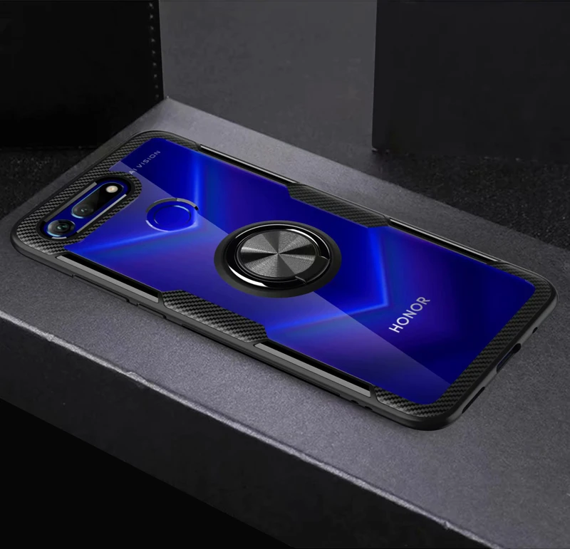 Чехол V20 для huawei Honor View 20, роскошное прозрачное защитное кольцо из углеродного волокна, чехол для Honor V20 PCT-AL10