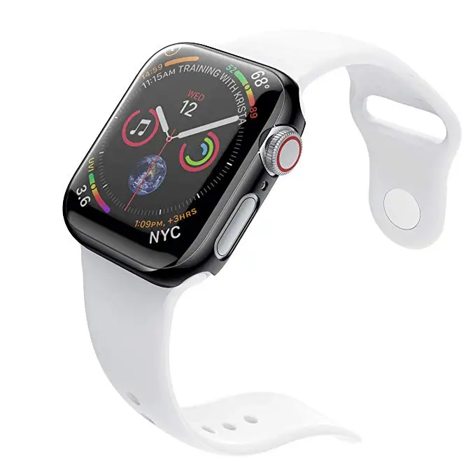 full Screen protector Bumper Ultra thin PC hard Case for Apple watch Series 3/2 38MM 42MM cover Band for iwatch 4 5 40mm 44mm