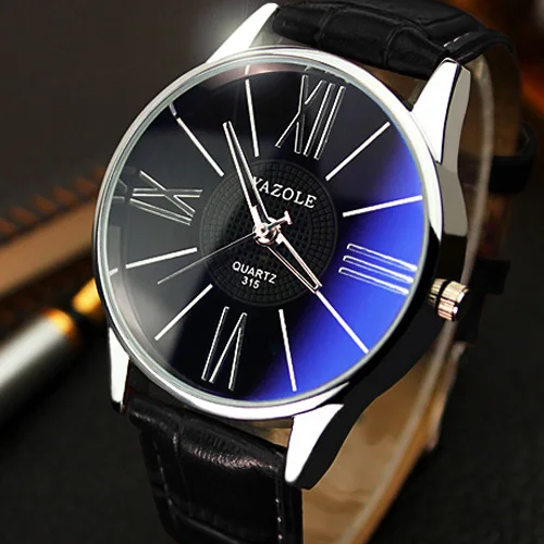 

YAZOLE Brand ROMA Simple Business Watches Men Luxury Quartz Clock Fashion Leather belts Watch Sports Wristwatches relogio male