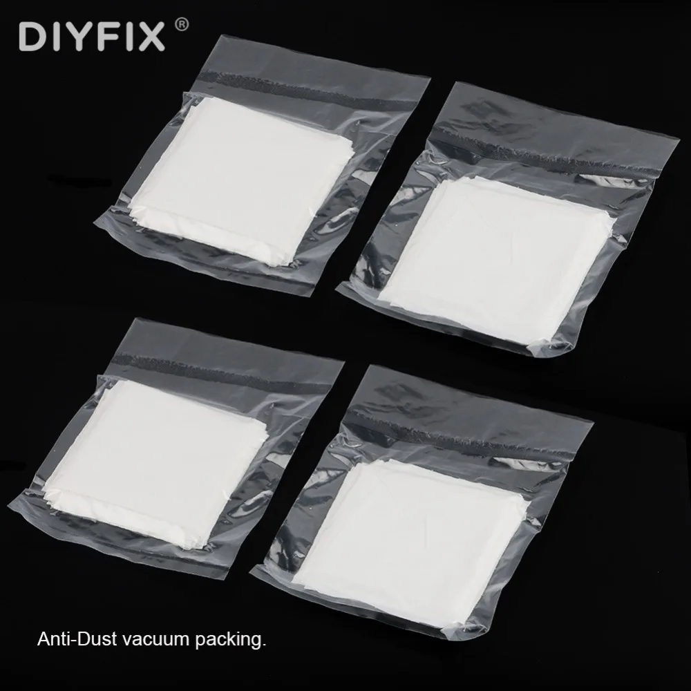 Инструмент Для Чистки ЖК экрана телефона DIYFIX 140 ткань без пыли 9x9 см мягкая
