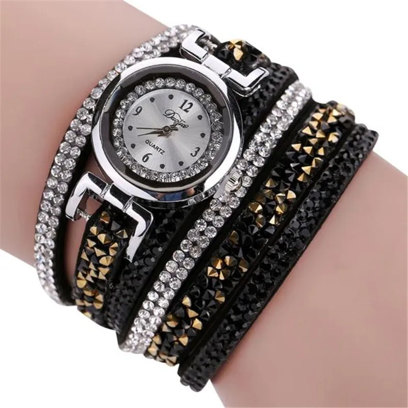 Relojes Mujer 2018 женские часы Шикарный кожаный браслет с алмазами наручные подарок Relogio