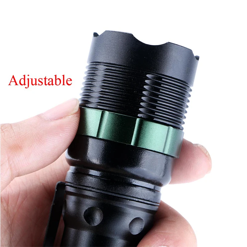 Adjustable Q5 LED Flashlight 3000 Lumens Mini Torch Lamp 3 Modes Camping Hunting Fishing Lanterna Use AAA/18650 | Лампы и освещение