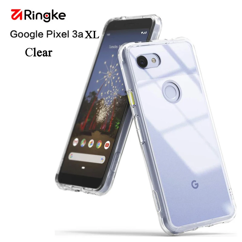 Ringke Fusion для Google Pixel 3a прозрачный ПК задняя крышка и Мягкая Рамка гибридный для Pixel 3a крышка Mil защита от падения - Цвет: Clear for 3a XL