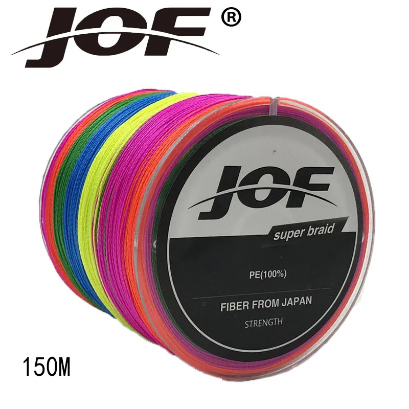 JOF 4 нити 150 м PE плетеная рыболовная леска многофиламентная проволока