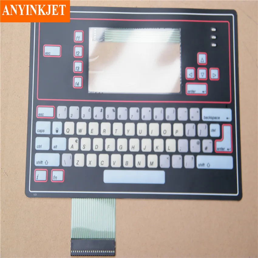 Visor de Teclado para Impressora Willett 430 460 43s 46p Cor Preta