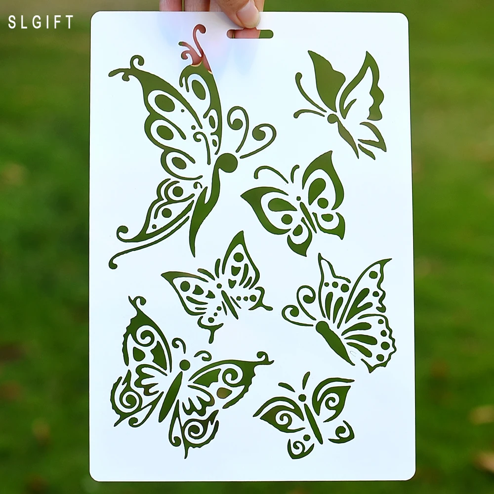 DIY трафарет для скрапбукинга настенной живописи фотоальбома подарочные карты