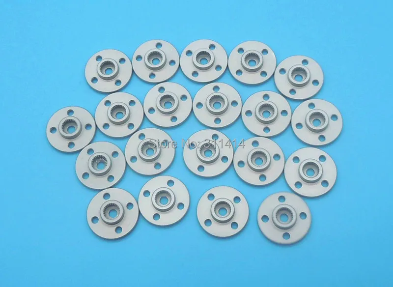20 шт./лот Алюминиевый металлический рычаг сервопривода 25T Рожок круглый тип диск для MG995 MG996R Futaba Hitec ACE Robot Оптовая продажа.