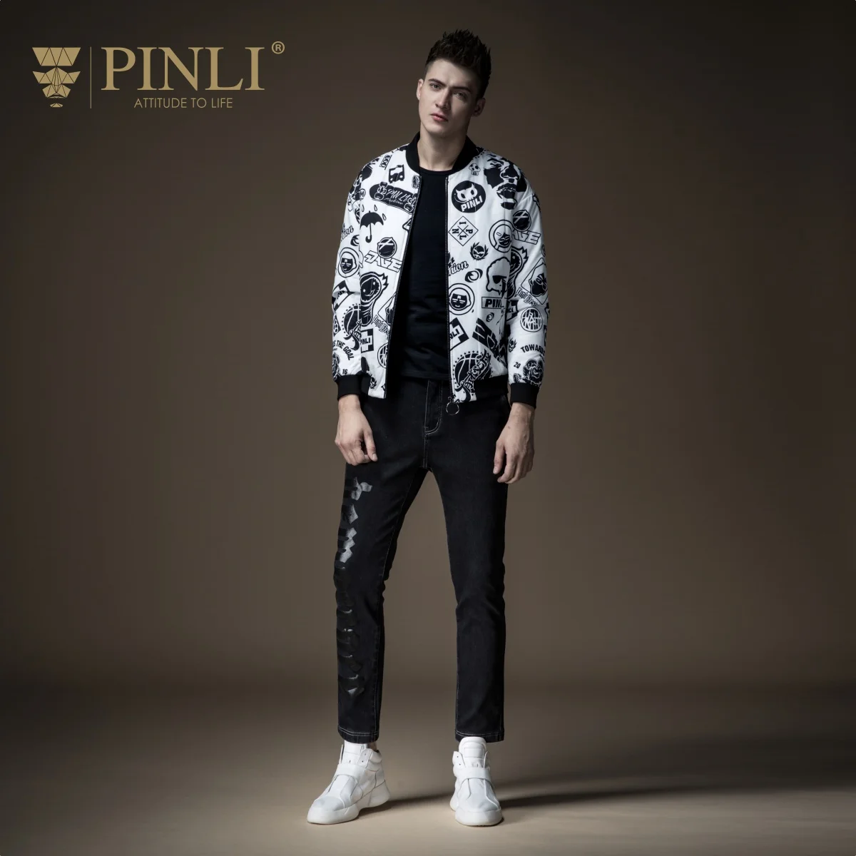 Мужская зимняя куртка новинка настоящая Pinli Pin Lai осенняя мужская одежда платье