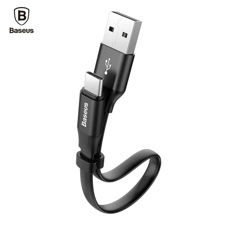 Baseus Быстрая зарядка USB Type C кабель для одного Plus6 плоский зарядный Samsung короткий