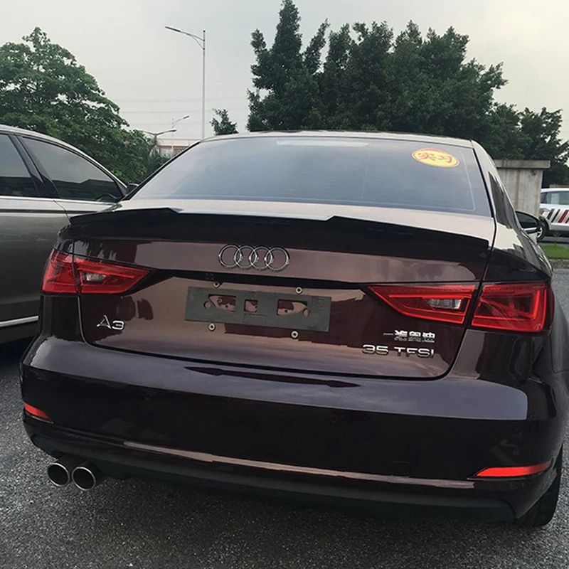 ABS пластик краски ing цвет задний багажник спойлер Подходит для Audi A3 S3 Седан 4 двери 2013