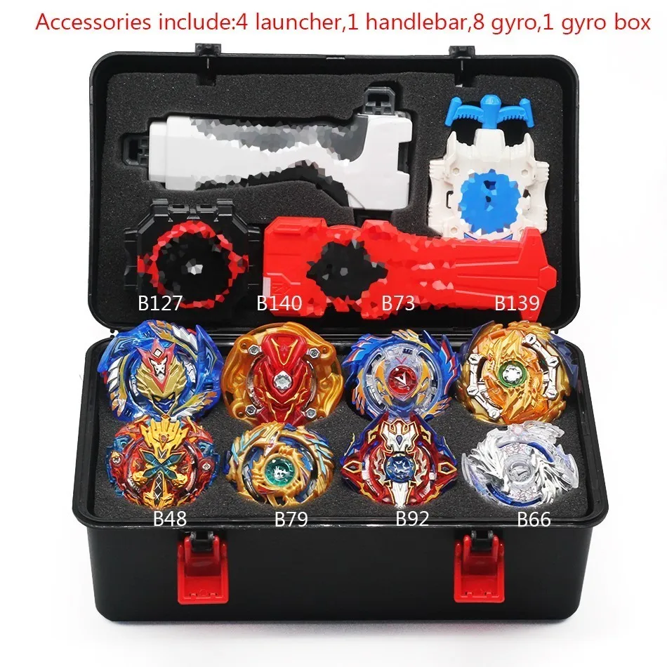A05 Hot B140 Beyblade Burst Bey Blade Toy Metal Funsion Bayblade Set Storage Box With Handle Launcher Plastic Box Toys For Children - Цвет: A05