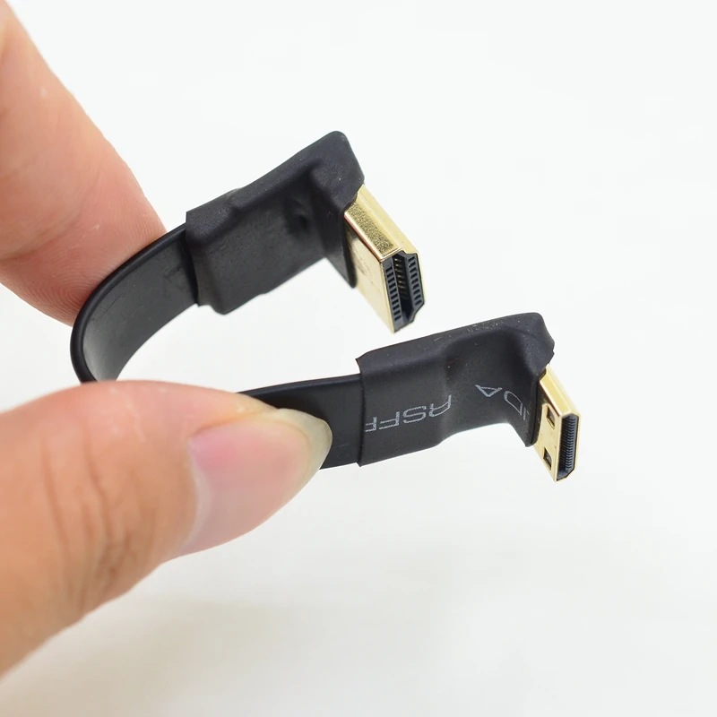 Совместимый с mini HDMI кабель адаптер 4K x 2K @ 60 Гц угол 90 градусов 270 hdmi к микро угловой