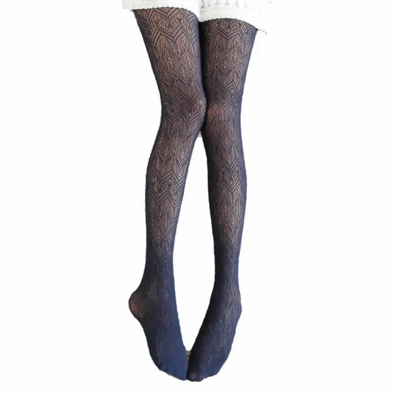 Жаккардовые кружевные женские колготки Love Wave сексуальные ажурные резные