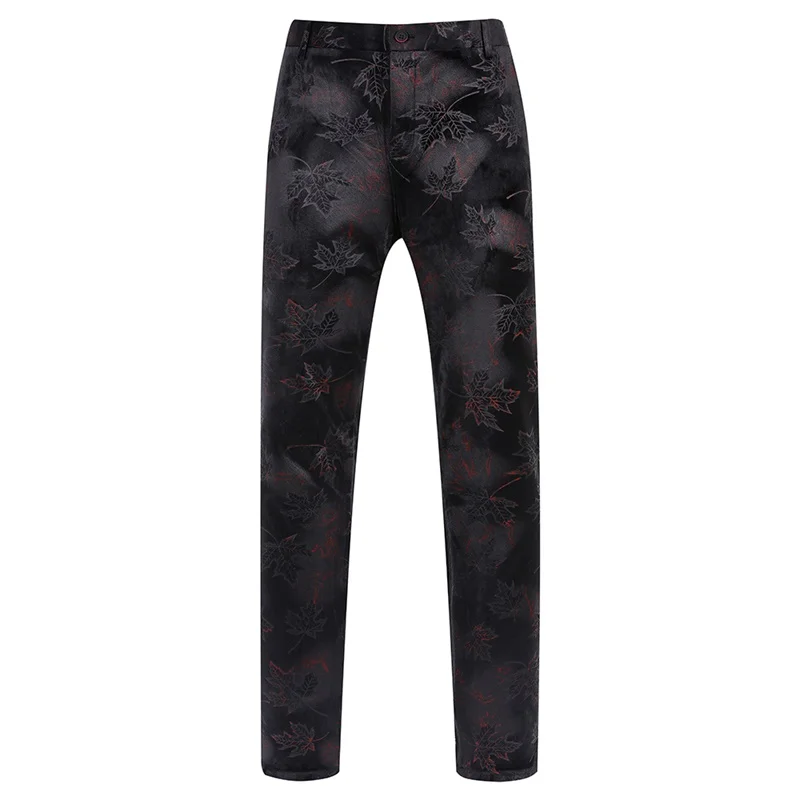 YUNCLOS плед печатных 3 шт. мужской костюм шаль воротник Slim Fit роскошные свадебные