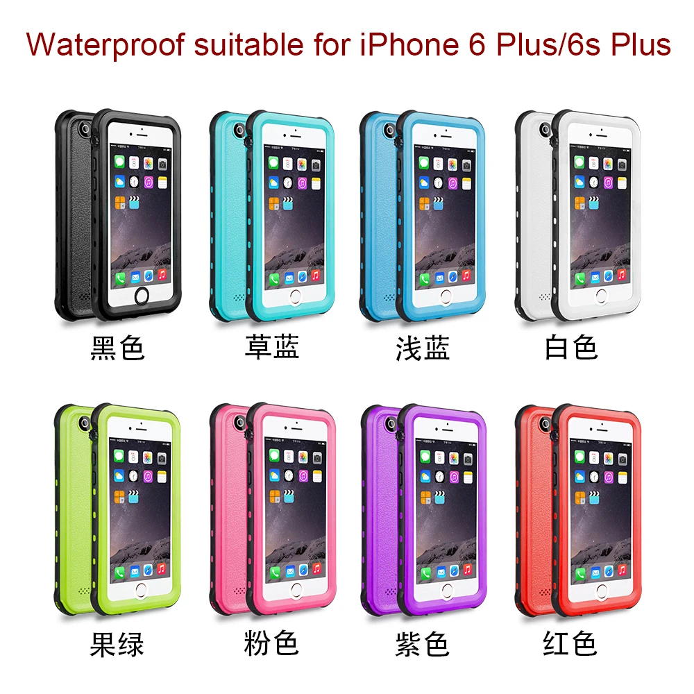 Водонепроницаемый чехол для IPhone 6 Plus, SE, 5S, 5g,, RedPepper, Dot, серия IP68, для дайвинга, под водой, PC, TPU, чехол для IPhone 7, 8 Plus