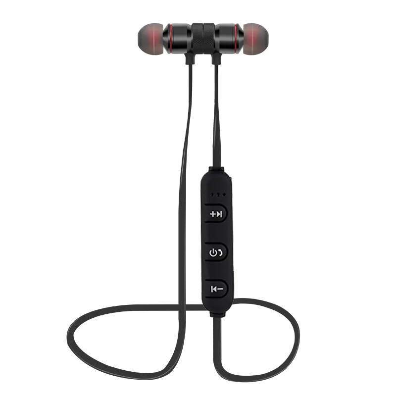 Спортивные наушники Bluetooth Металлические Магнитные гарнитуры музыке стерео с