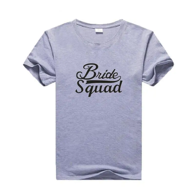 Отряд &quotневеста&quot забавные принты с надписями женская футболка Повседневная