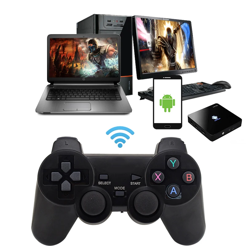 Беспроводной геймпад для PS3 Android Phone/PC/TV Box джойстик 2 4G беспроводной игровой
