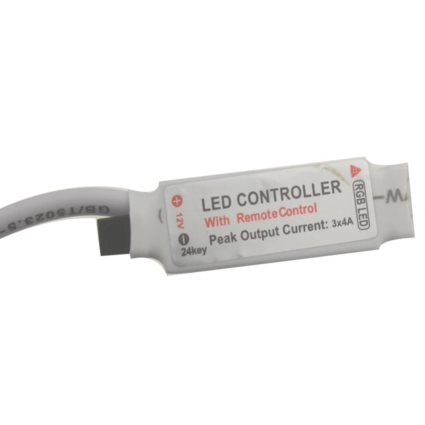 Dc 12v Мини led rgb контроллер для 3528 5050 Светодиодная лента с 24key ИК пульт