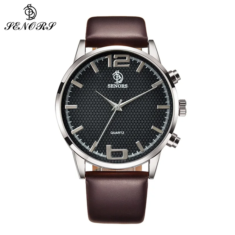 Fashion wrist watch mens leather bracelets luxury brand men's watch Presents for men new Year gifts sports Large dial watch