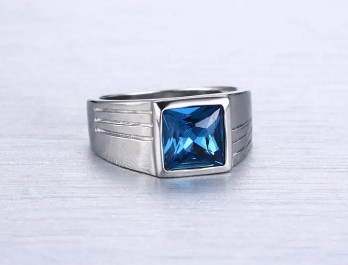 Пользовательские кавычки Обручение Jewelry Нержавеющая сталь Для мужчин горный