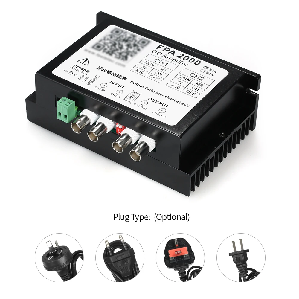 

FPA2000-30W 100 кГц Высокая мощность двухканальный DDS функция генератор сигнала Усилитель мощности DC усилитель мощности