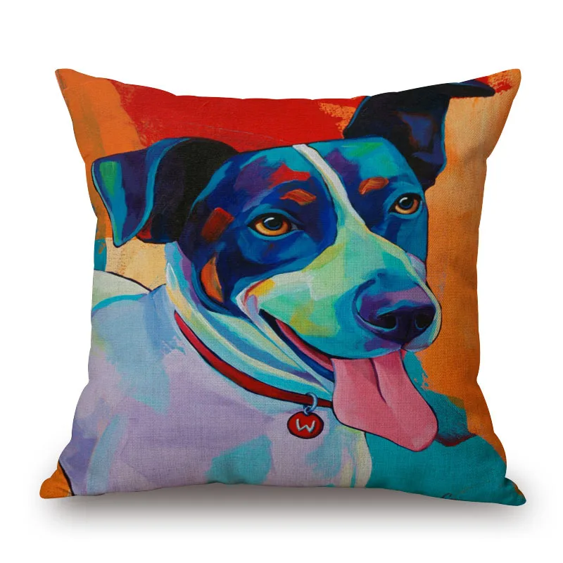 Модный поп чехол с изображением животных водного цвета собаки односторонней