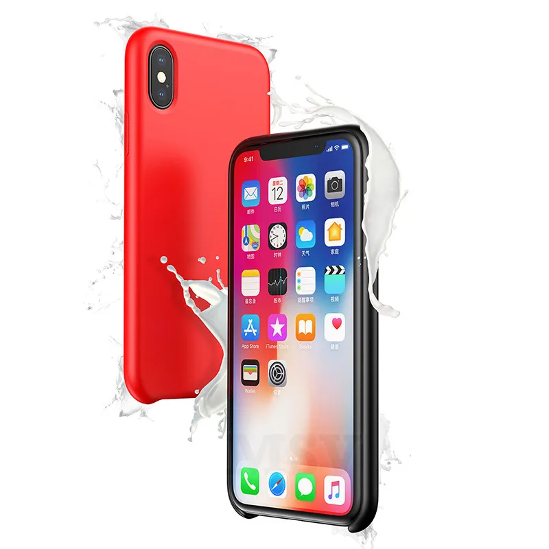 Жидкий силиконовый чехол для телефона iPhone 6 6s 8 7 Plus противоударный Apple IPhone X из