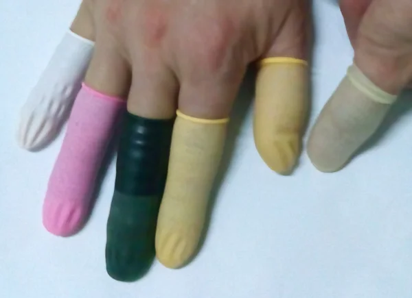 Напальчники розовый цвет износостойкий 500 г/лот 100% из натурального латекса