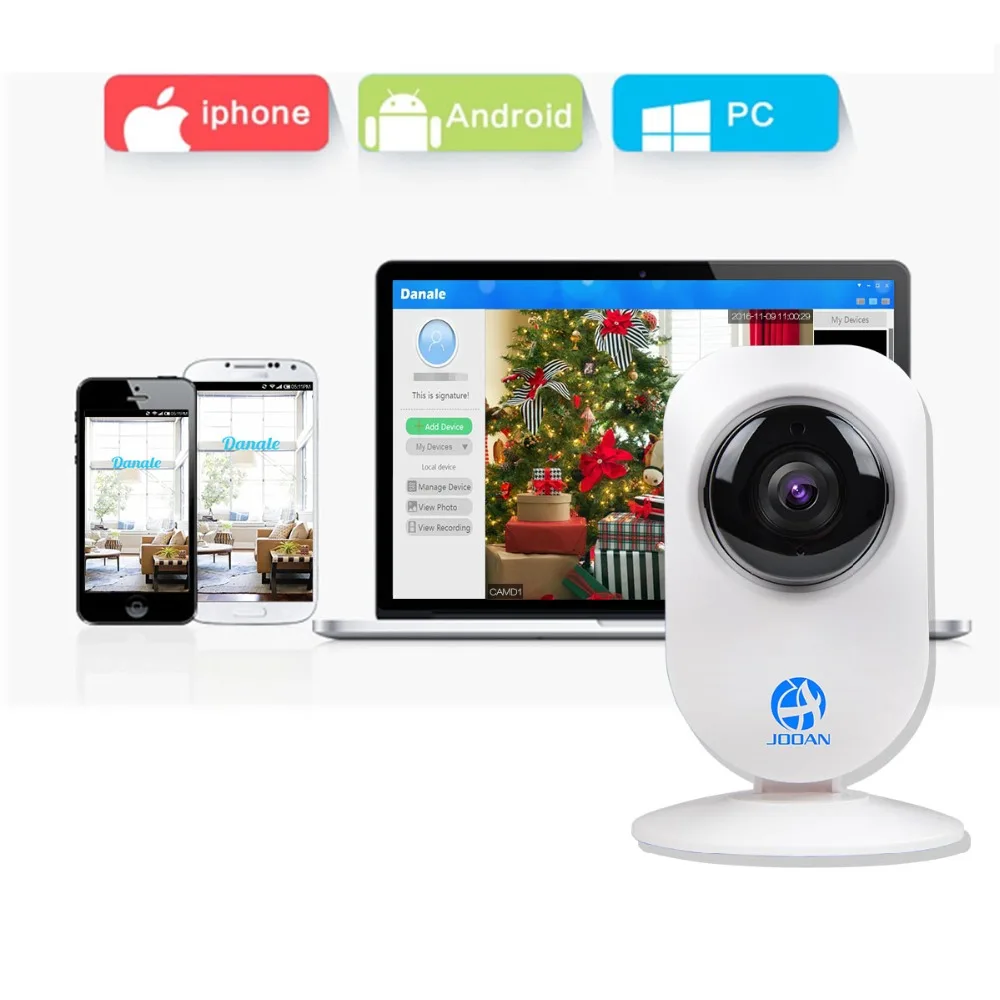 Jooan Беспроводной IP Камера 720 P двухстороннее аудио Cloud Storage Wi-Fi Видеоняни и