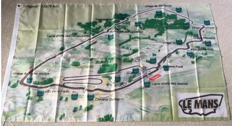 

Le Mans track circuit flag 90x150cm custom banner flag