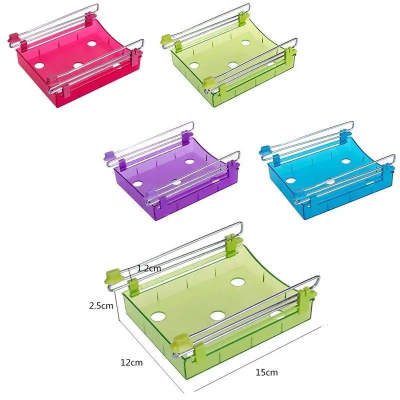 Нержавеющая сталь новинка слайд кухонный холодильник органайзер для морозилки