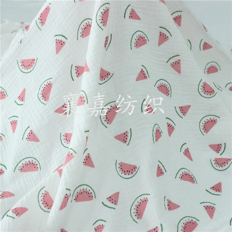 Детская ткань с принтом арбуза из хлопчатобумажной пряжи | Дом и сад