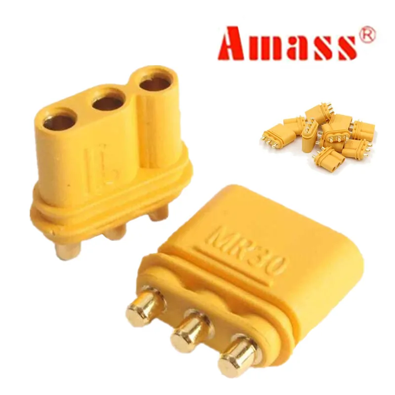 

2pair Amass MR30PB Connector Plug Female & Male 20%Off
