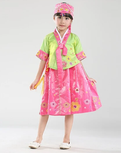 Традиционные японские кимоно юката цветное детское платье Hanbok Детские корейские