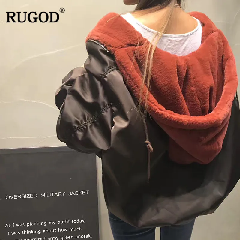 RUGOD модная теплая зимняя одежда женское пальто с длинным рукавом Куртка сплошная