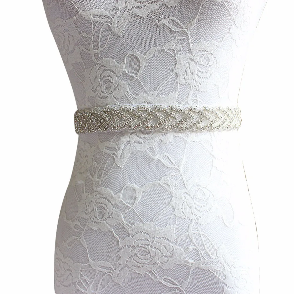 Women's Bridal Dress Belt New Luxurious Handmade Rhinestone Ribbon Wedding Party Sash Cummerbunds for Bride Bridesmaid | Аксессуары