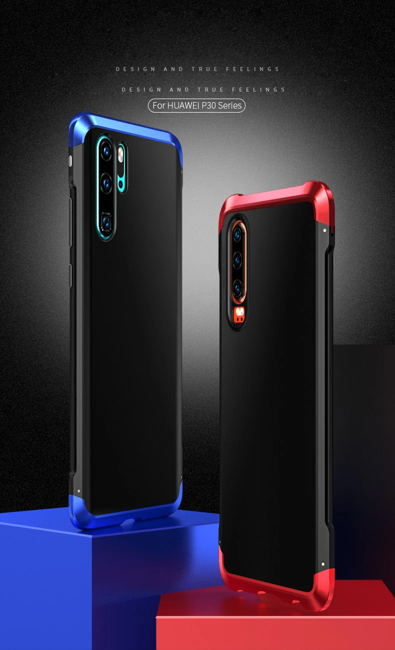 Алюминиевый металлический бампер чехол для телефона для huawei P30 P30 Pro чехол Роскошный 360 Полный армированный Матовый PC чехол рамка Honor 20 20 Pro чехол s
