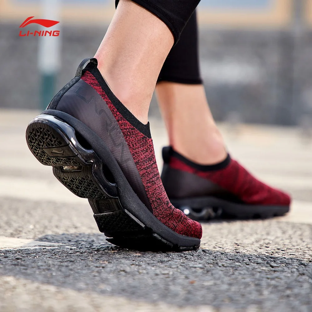Li-Ning/мужские беговые кроссовки с пузырьковой дуговой подушкой; спортивная обувь с удобной подкладкой; дышащие кроссовки; ARHN021 SAMJ18