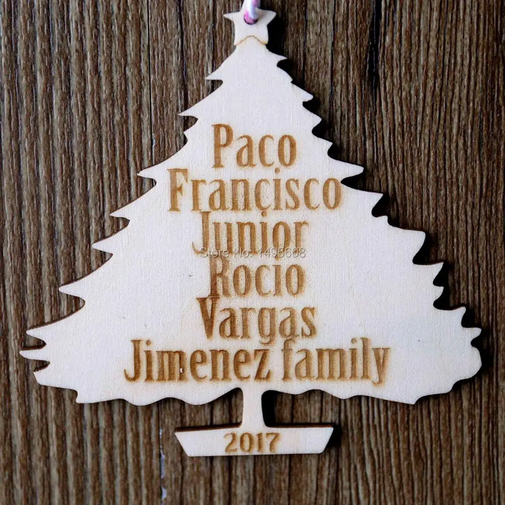 Семья Рождественская елка орнамент персонализированные рождественские